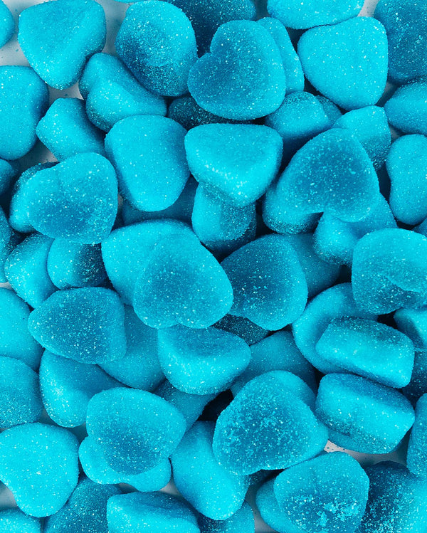 Blauwe frambozenhartjes (500 g)